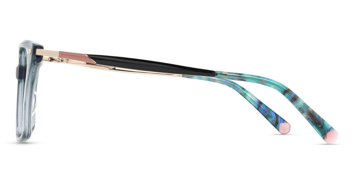 Mint Blue Emersyn Glasses - Rectangle Glasses