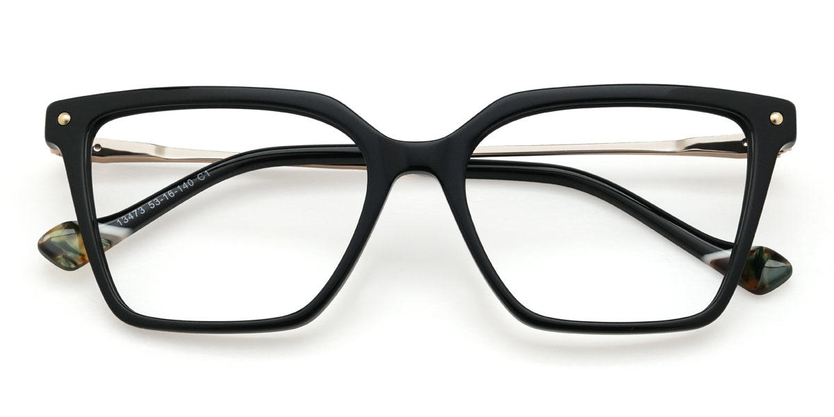Black Oaklynn Glasses - Rectangle Glasses