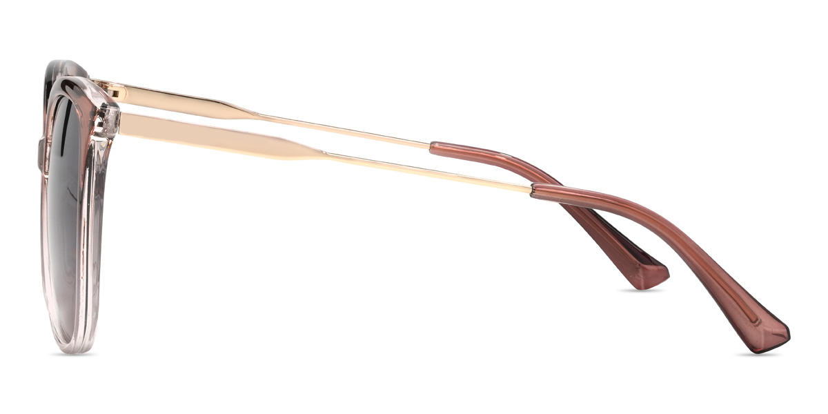 Gradient Brown Gradual Purple Annabella Glasses - Square Sunglasses