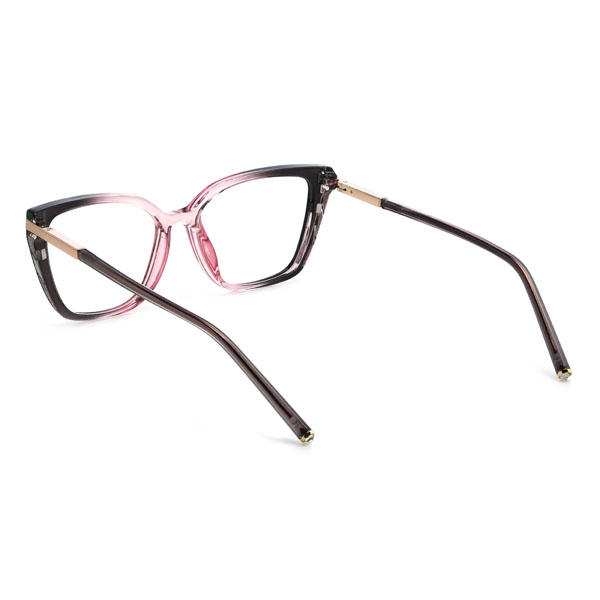 Grau Rosa Jaelyn Brille - Cat Eye Clip-On Sunglasses