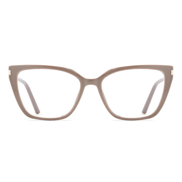 Cameo barna Jaelyn Szemüveg - Cat Eye Clip-On Sunglasses
