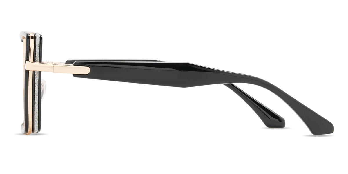 Schwarz Aarush Brille - Square Glasses