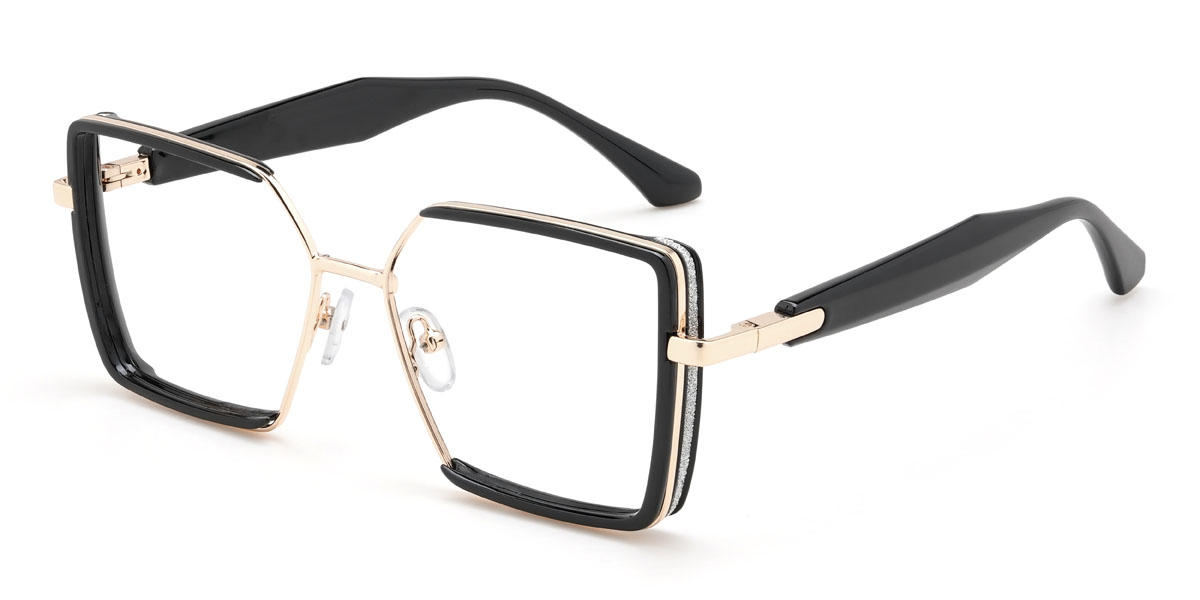 Schwarz Aarush Brille - Square Glasses
