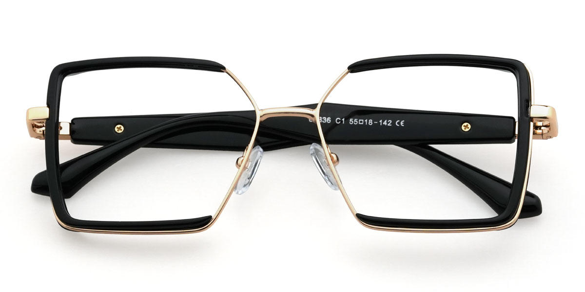 Schwarz Aarush Brille - Square Glasses