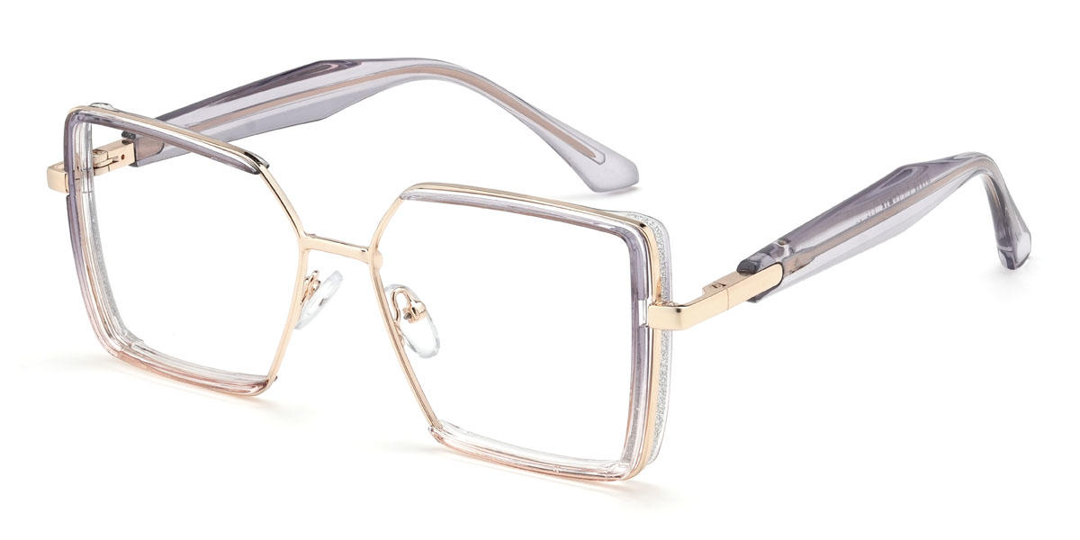 Lila rózsaszín Aarush Szemüveg - Square Glasses