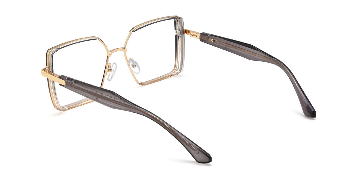 Grey Pink Aarush Glasses - Square Glasses