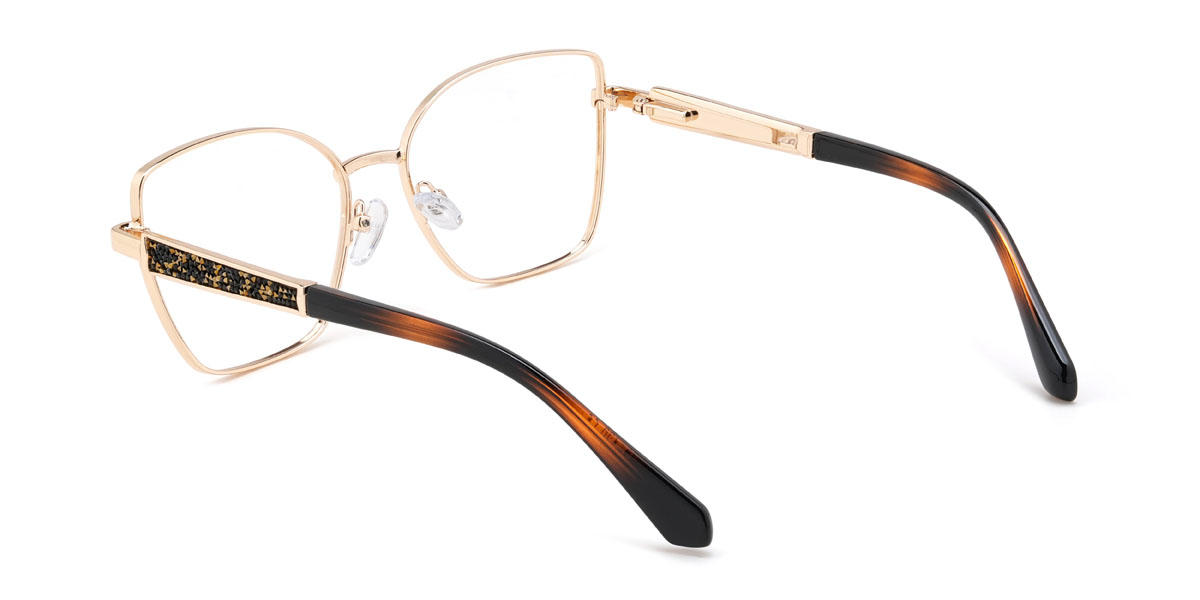 Gold Fernanda Brille - Cat Eye Glasses