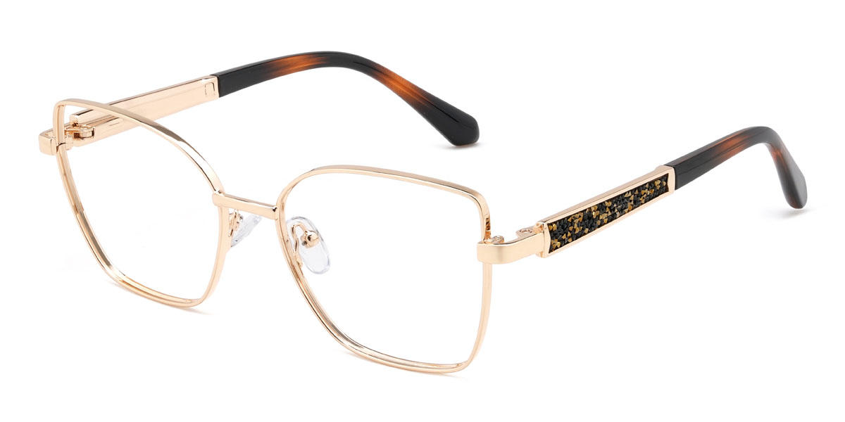 Gold Fernanda Brille - Cat Eye Glasses