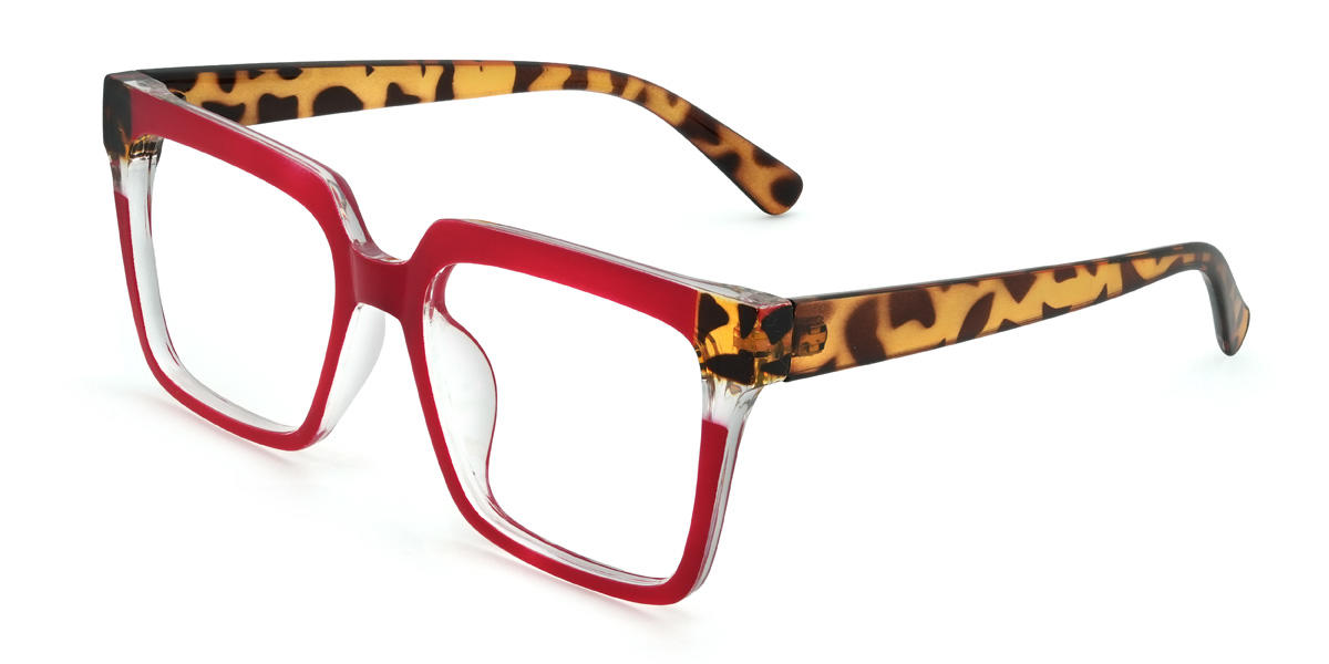 Rot Raylynn Brille - Rectangle Glasses
