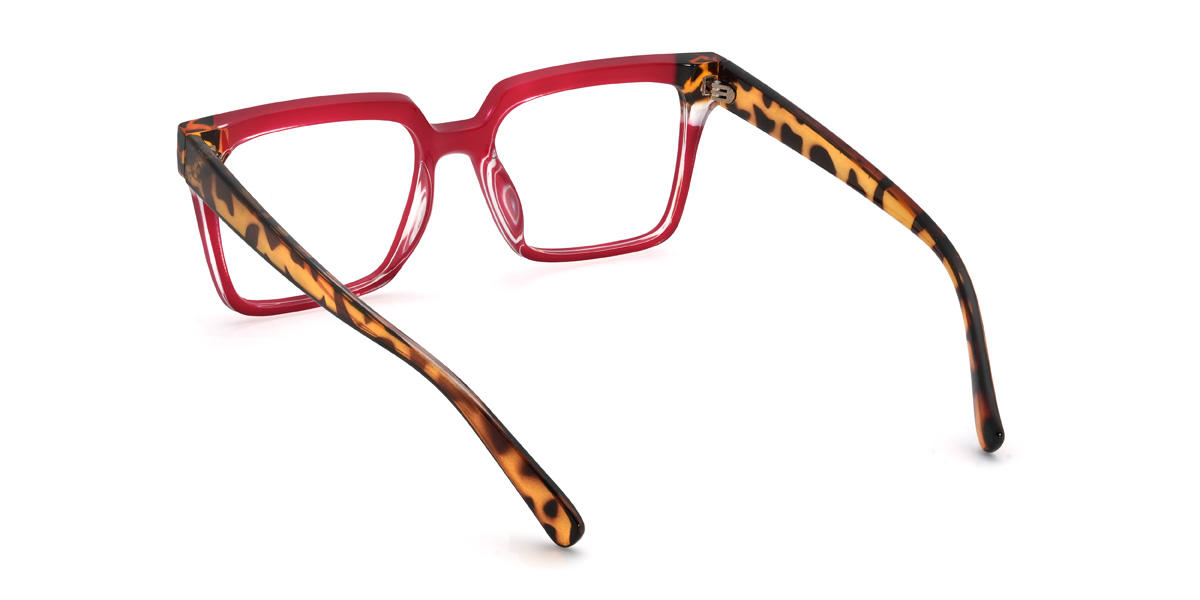 Rot Raylynn Brille - Rectangle Glasses