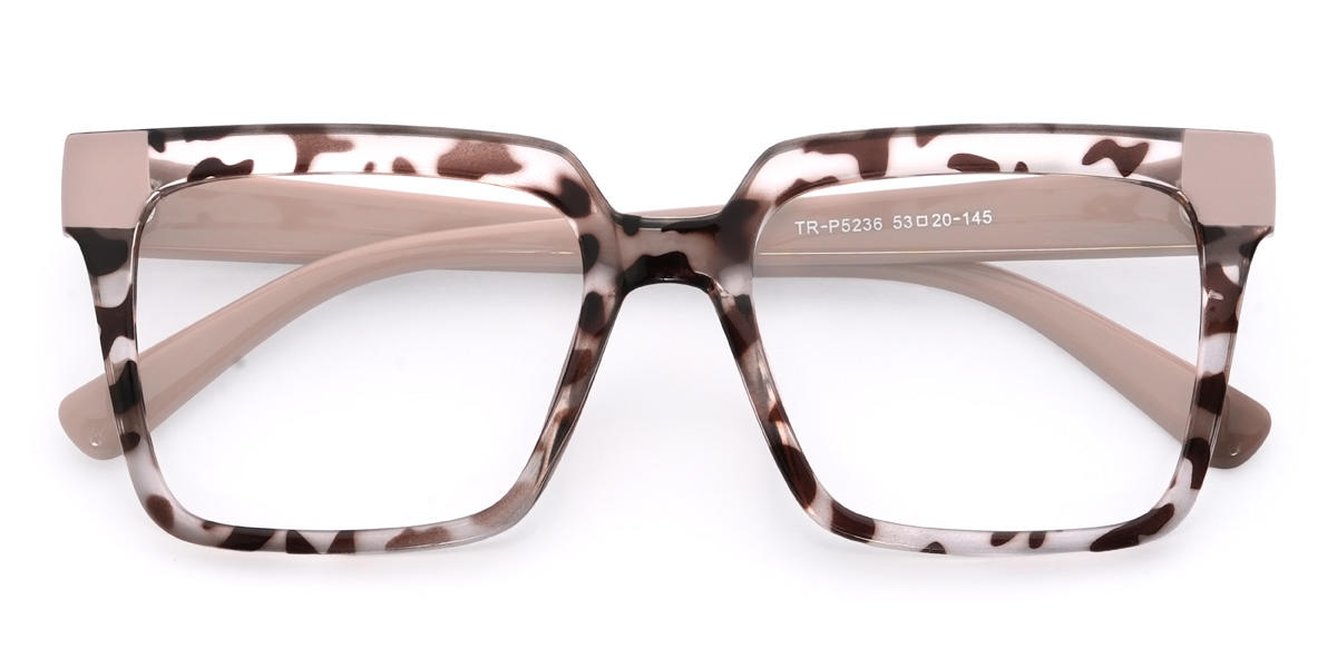 Dunkelbraune Flecken Raylynn Brille - Rectangle Glasses
