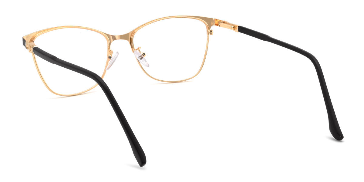 Gold Black Ameerah Glasses - Cat Eye Glasses