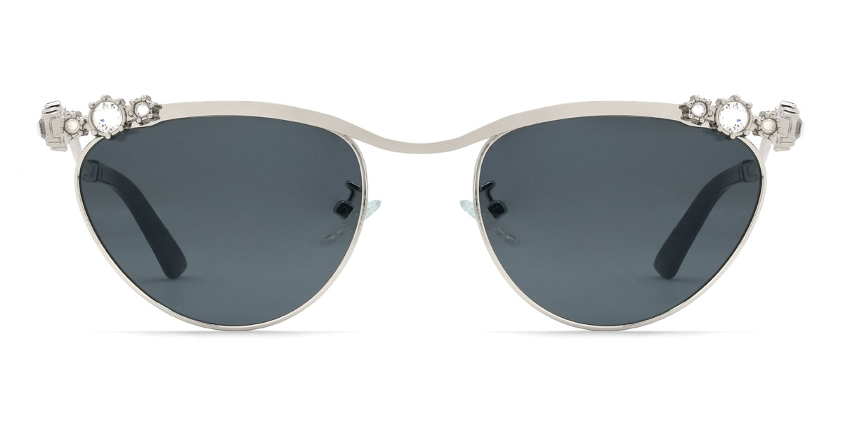 Silber Grau Navia - Cat Eye Sunglasses