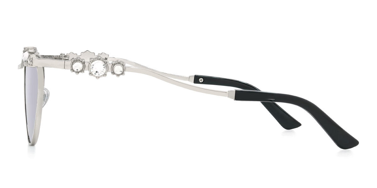 Silber Grau Navia Brille - Cat Eye Sunglasses
