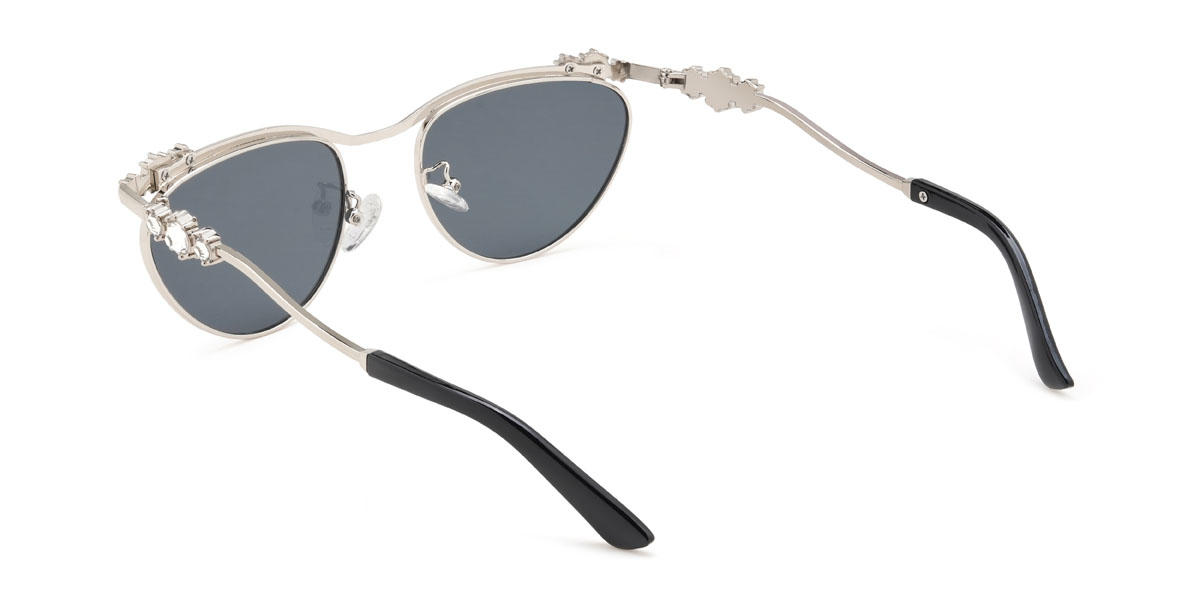 Silber Grau Navia Brille - Cat Eye Sunglasses