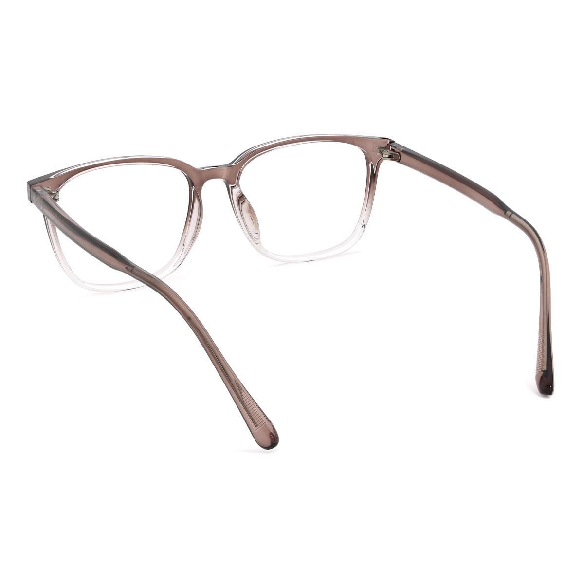 Silver Yellow Brodie Glasses - Rectangle Clip-On Sunglasses