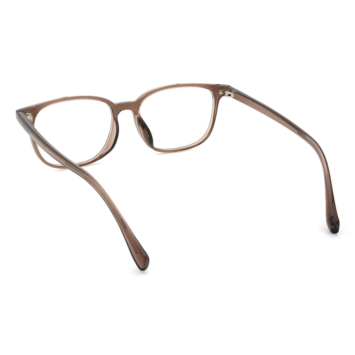 Silver Yellow Alvaro Glasses - Rectangle Clip-On Sunglasses