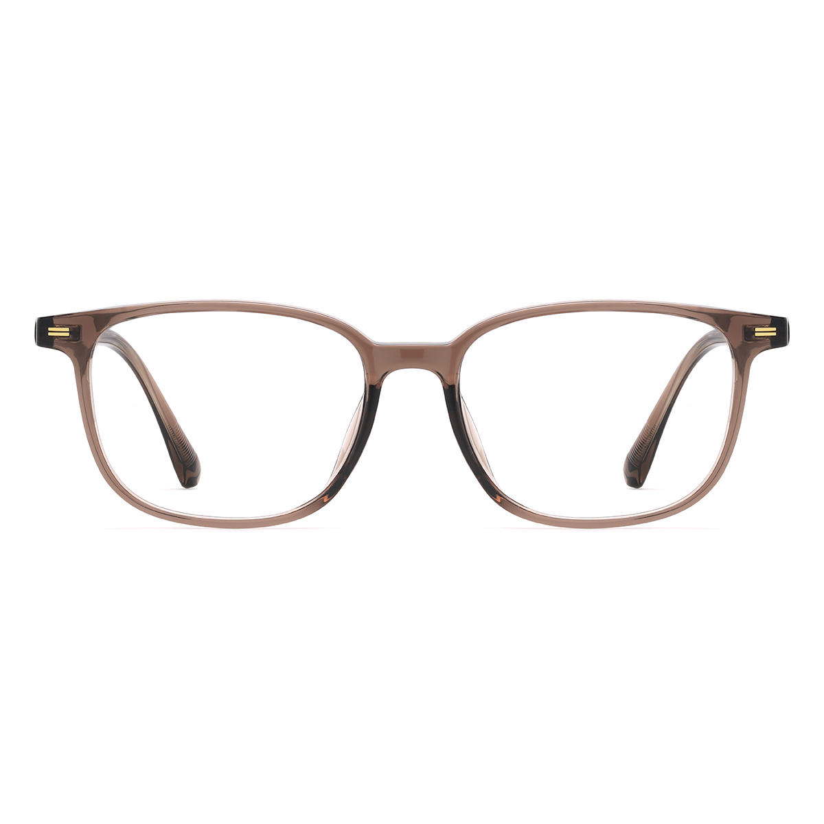 Silver Yellow Alvaro Glasses - Rectangle Clip-On Sunglasses