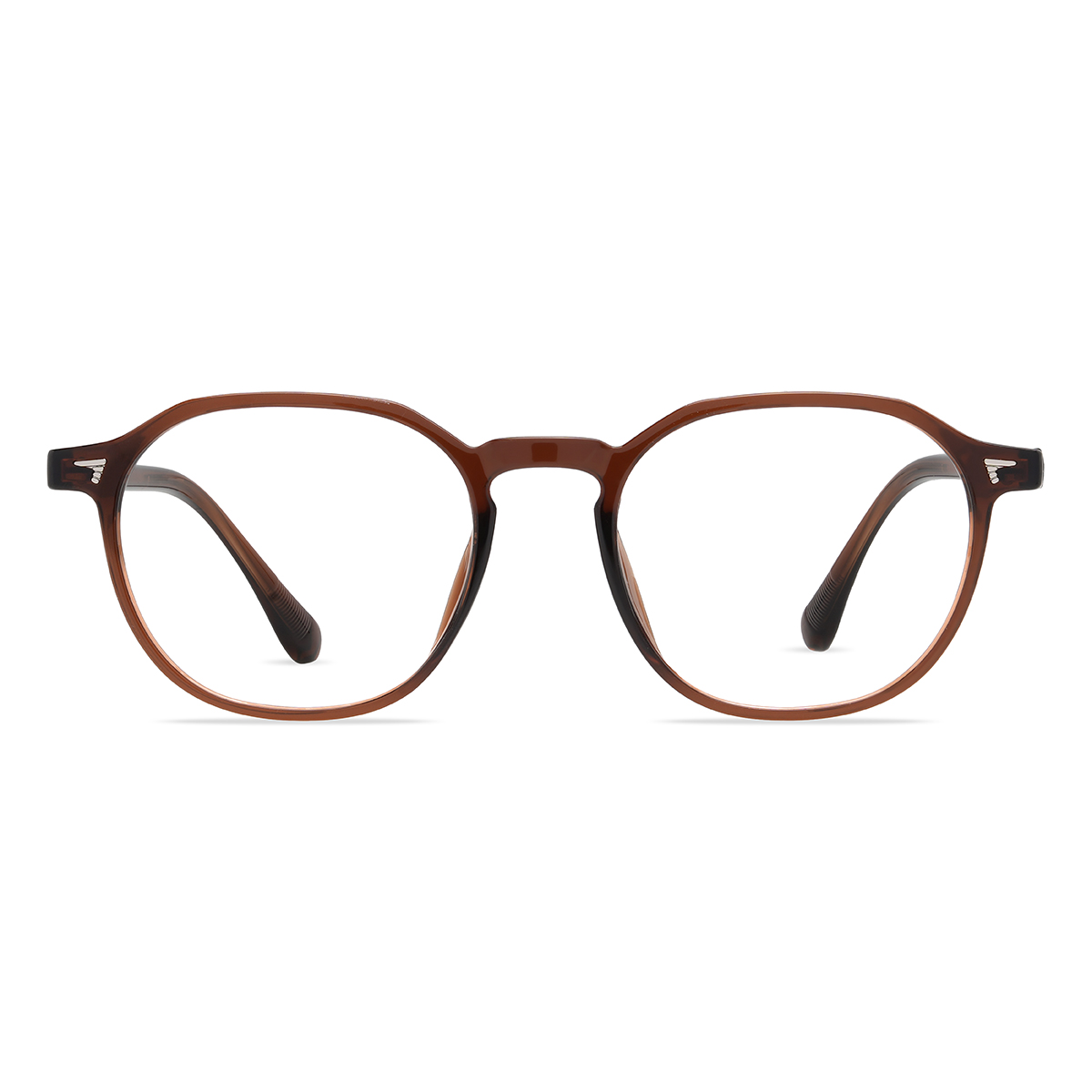 Gold Braun Saeed Brille - Oval Clip-On Sunglasses