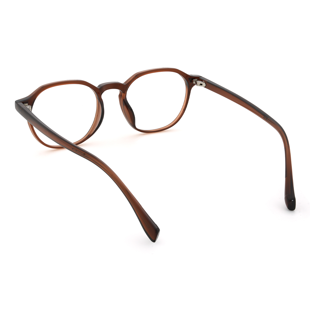 Gold Braun Saeed Brille - Oval Clip-On Sunglasses