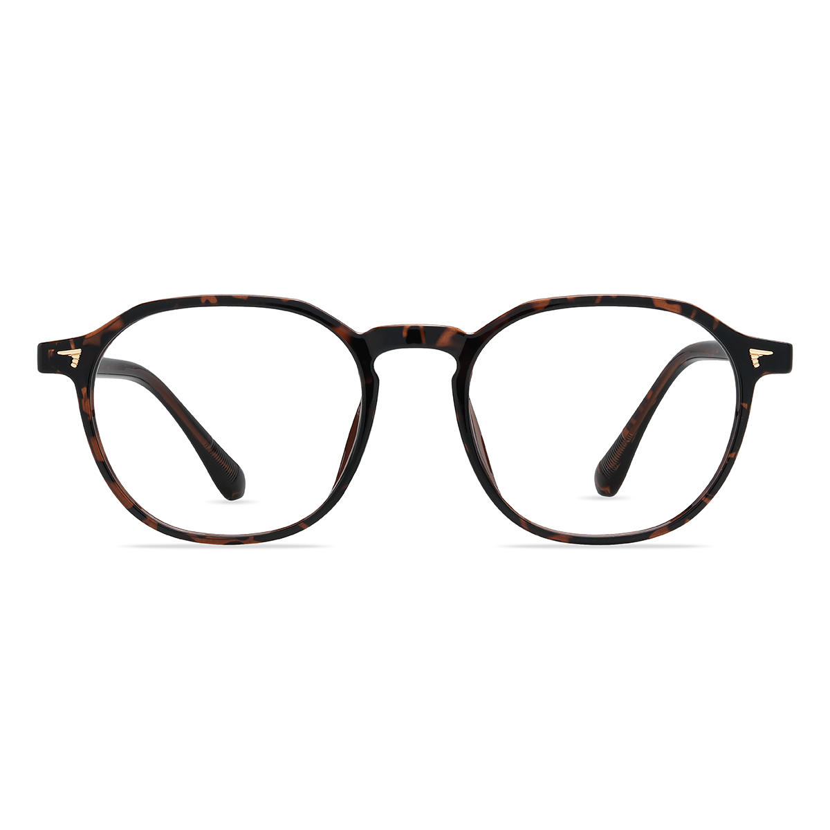 Gold Dunkelgrün Saeed Brille - Oval Clip-On Sunglasses
