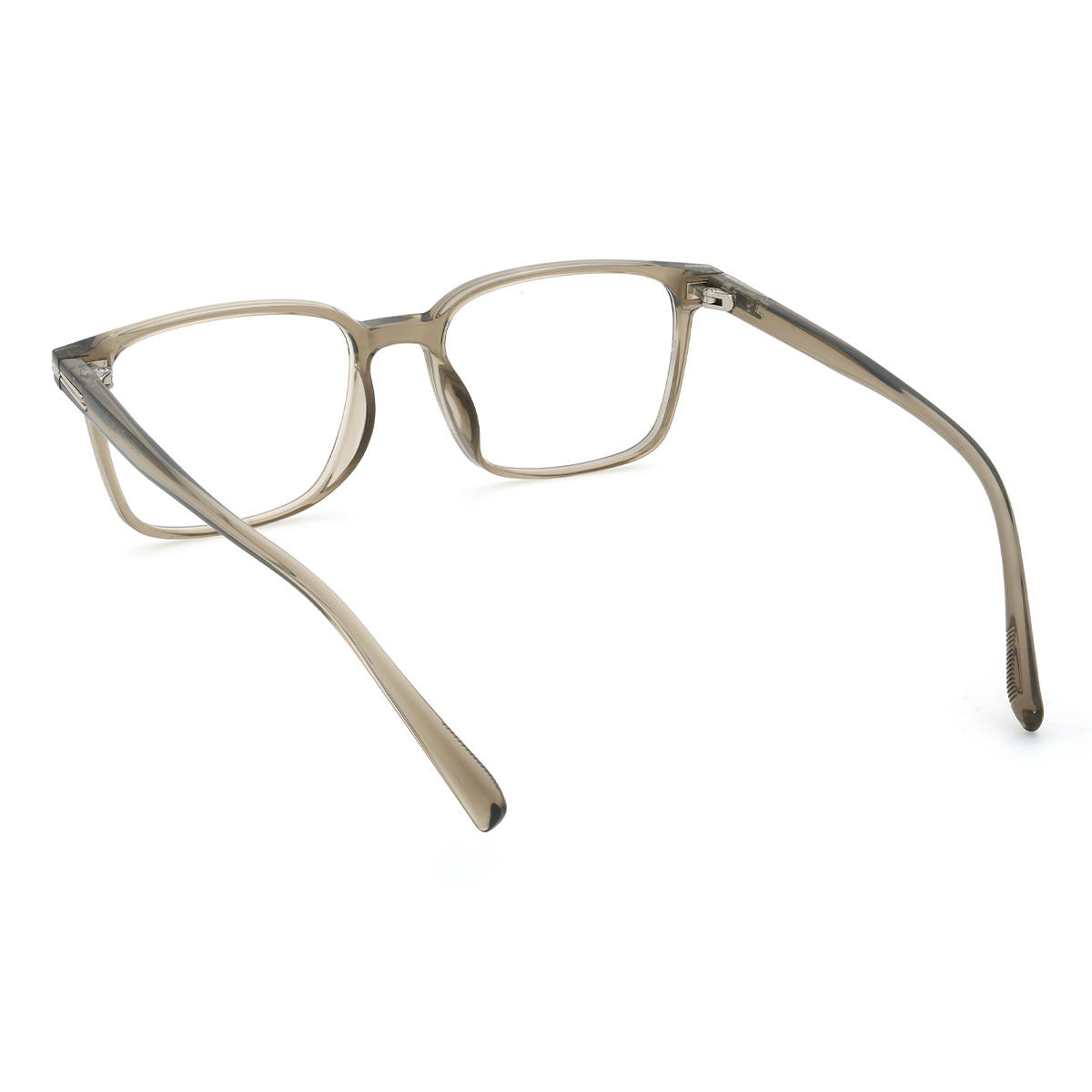 Rose Gold Yellow Markus Glasses - Rectangle Clip-On Sunglasses