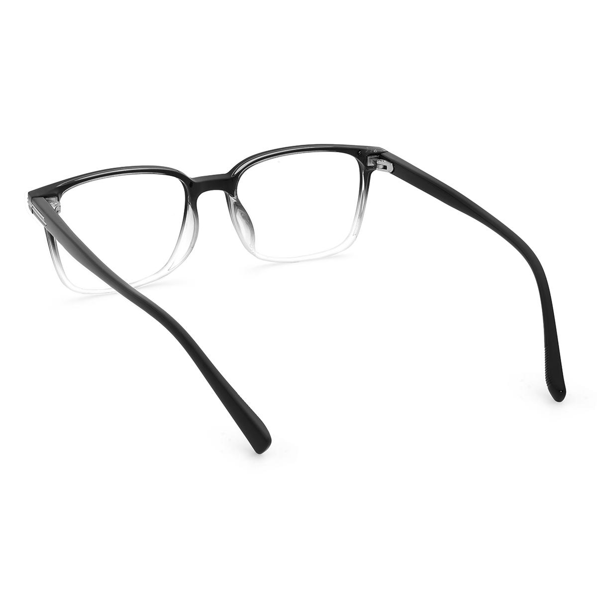 Gold Dark Green Markus Glasses - Rectangle Clip-On Sunglasses