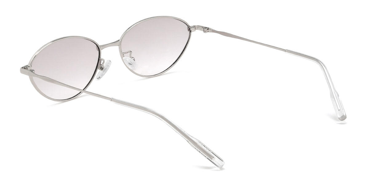 Silber Nebelrosa Hnesty Brille - Oval Sunglasses