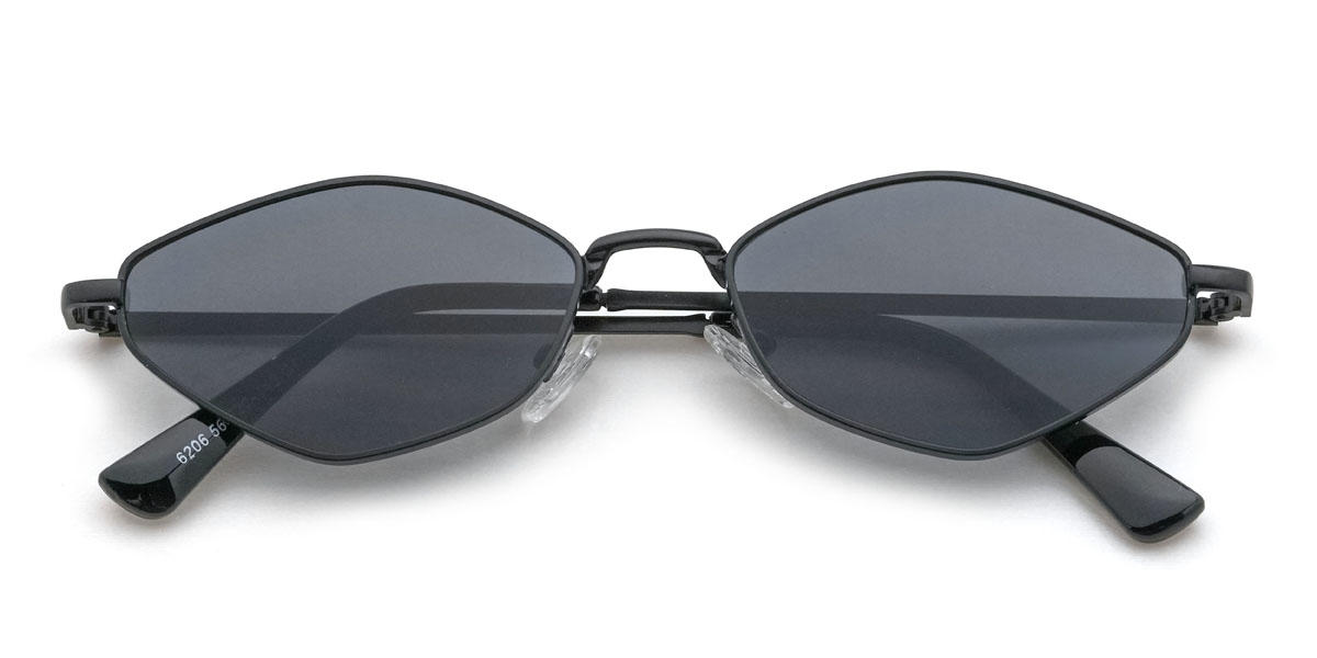 Black Grey Laisha Glasses - Cat Eye Sunglasses