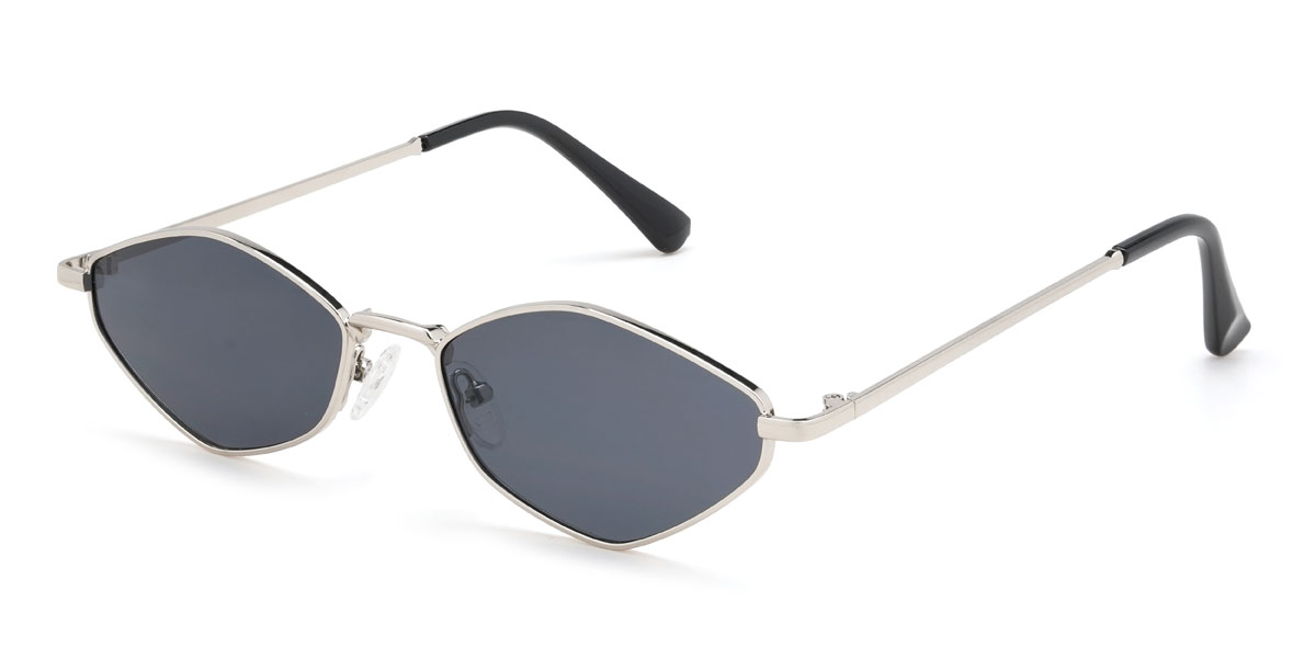 Silver Grey Laisha Glasses - Cat Eye Sunglasses