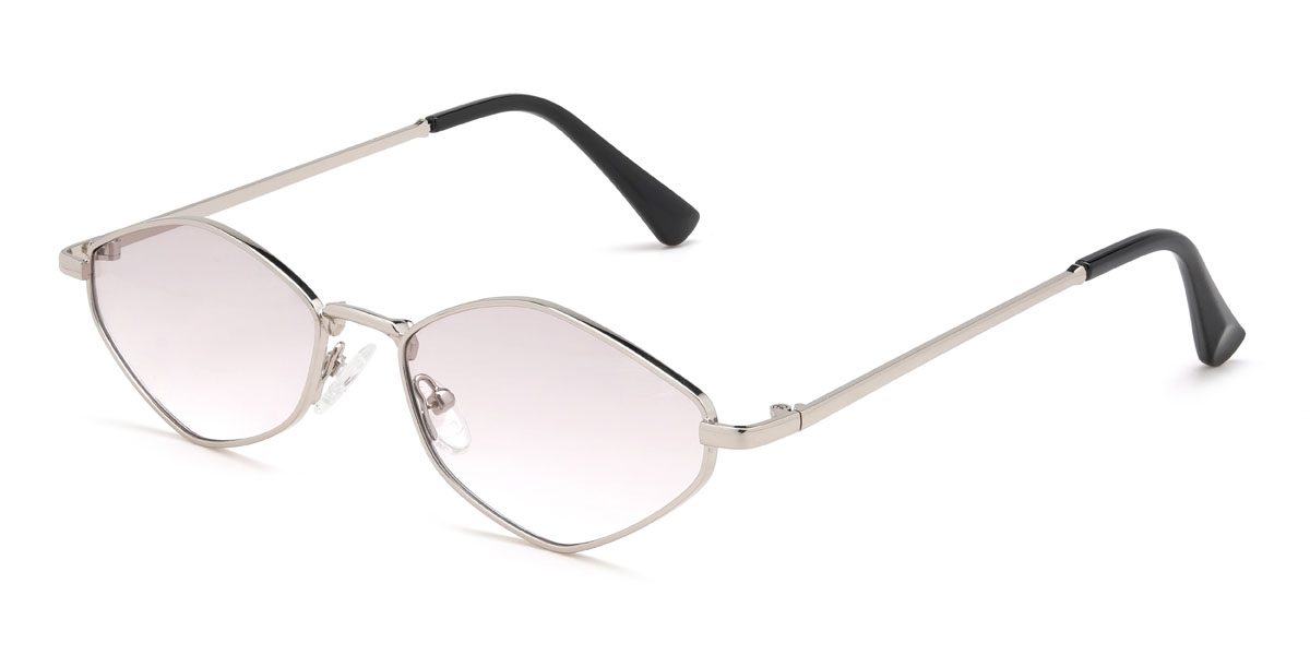 Silver Misty Pink Laisha Glasses - Cat Eye Sunglasses