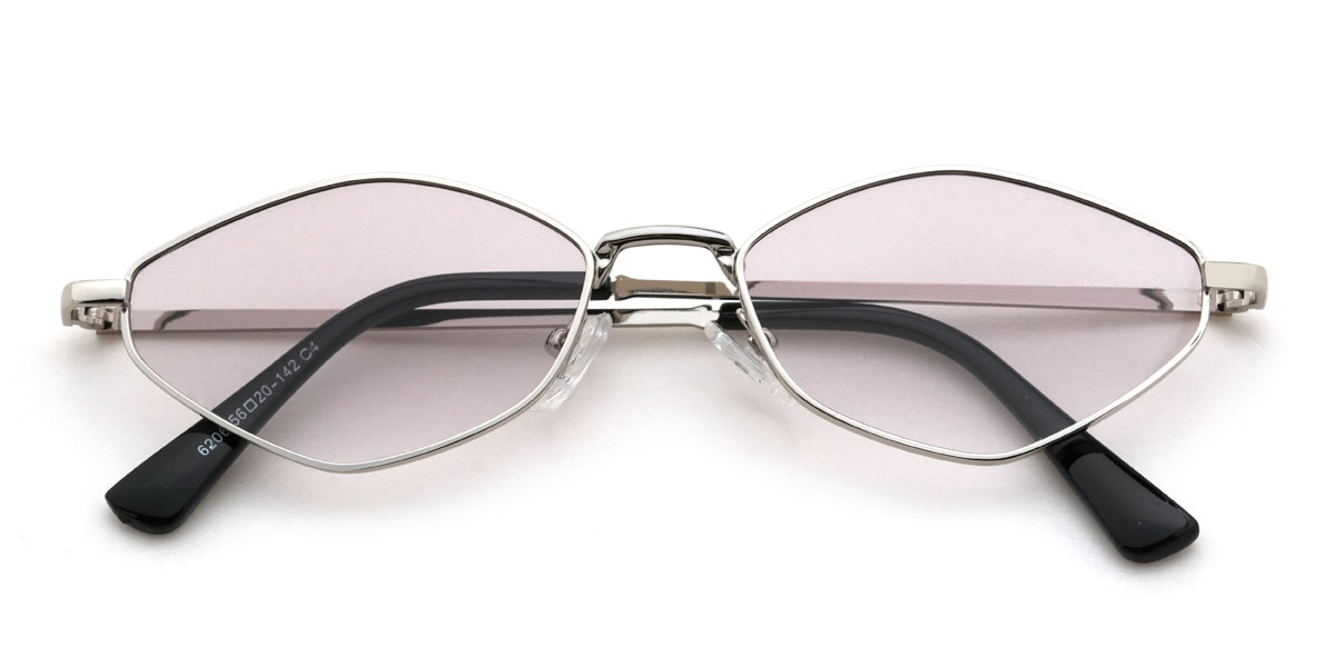 Silver Misty Pink Laisha Glasses - Cat Eye Sunglasses
