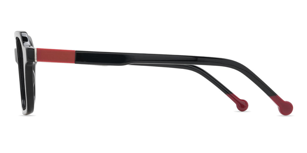 Black Alistair Glasses - Rectangle Glasses