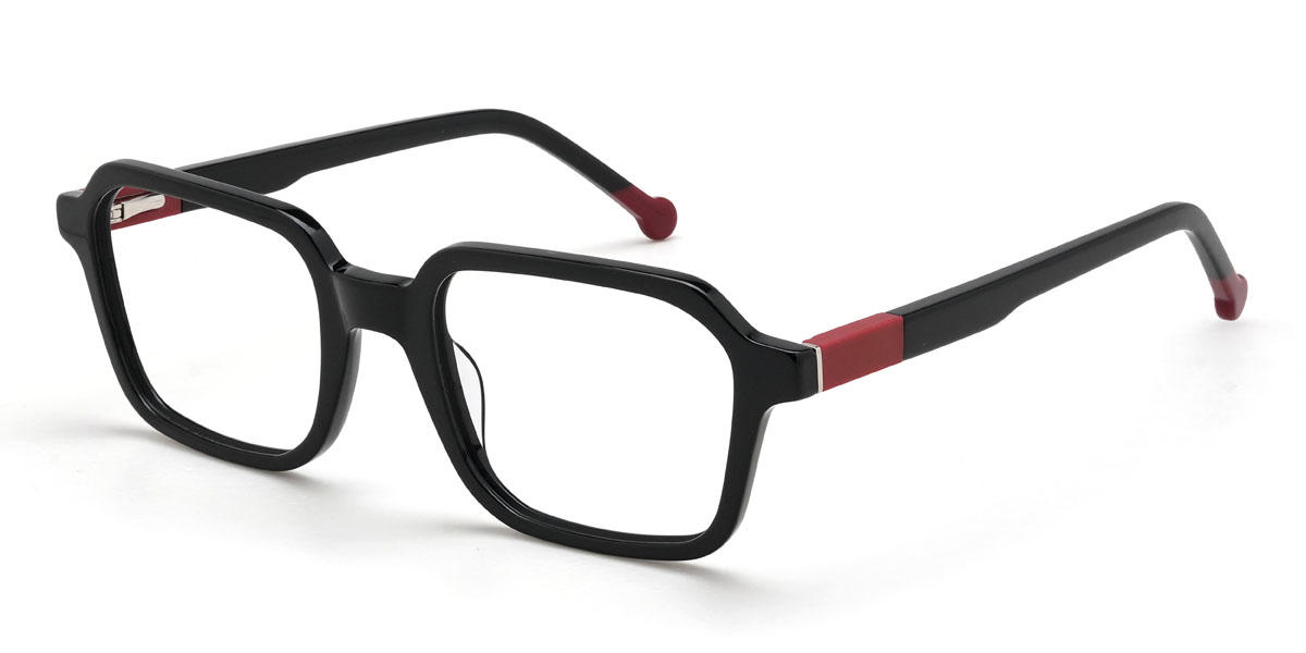 Black Alistair Glasses - Rectangle Glasses