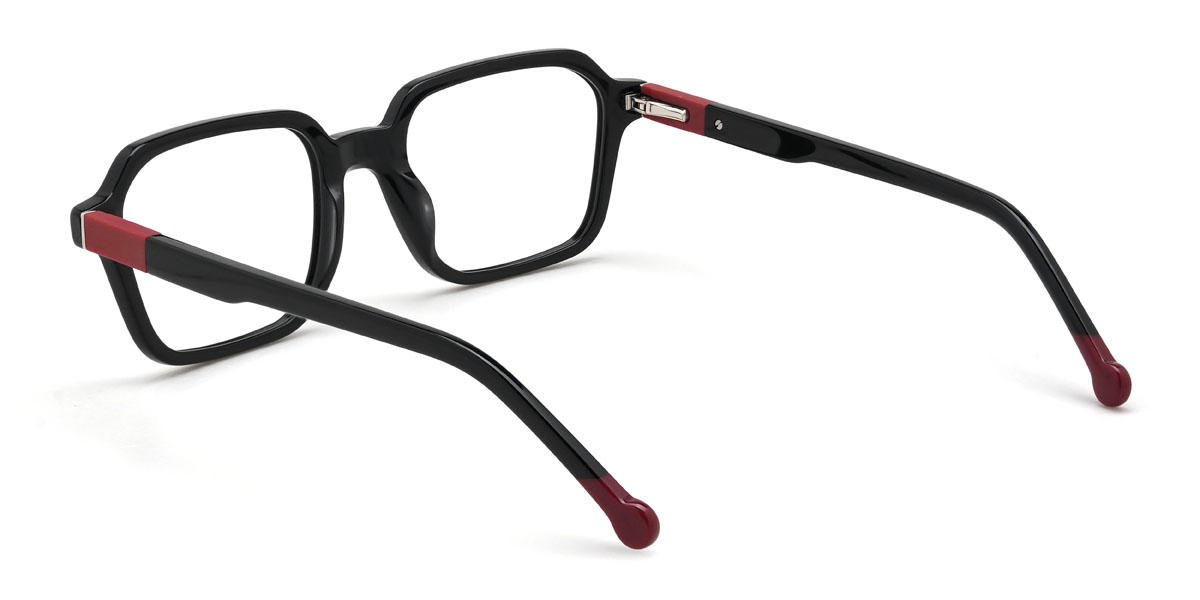 Black Alistair Glasses - Rectangle Glasses
