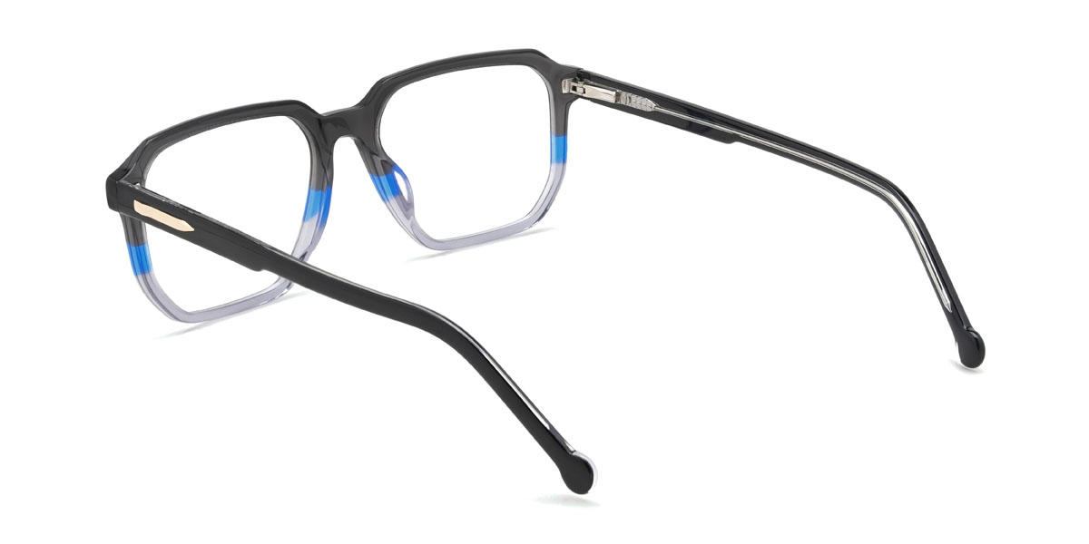 Grau Blau Gerardo Brille - Rectangle Glasses