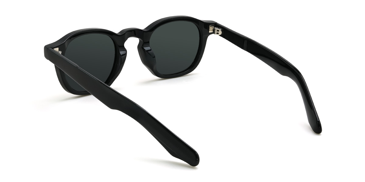 Black Grey Breyon Glasses - Oval Sunglasses