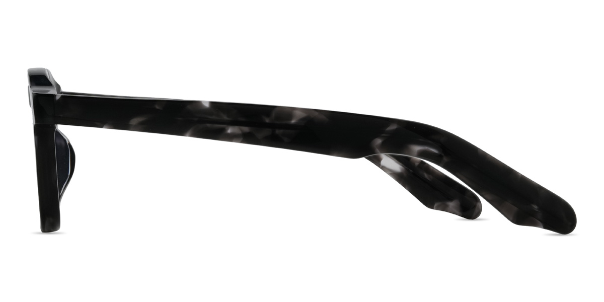 Black Gradual Purple Breyon Glasses - Oval Sunglasses