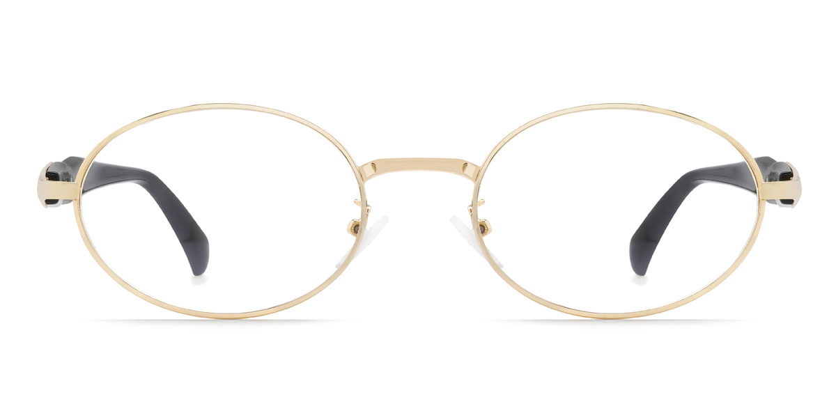 Gold Zaviyar - Oval Glasses