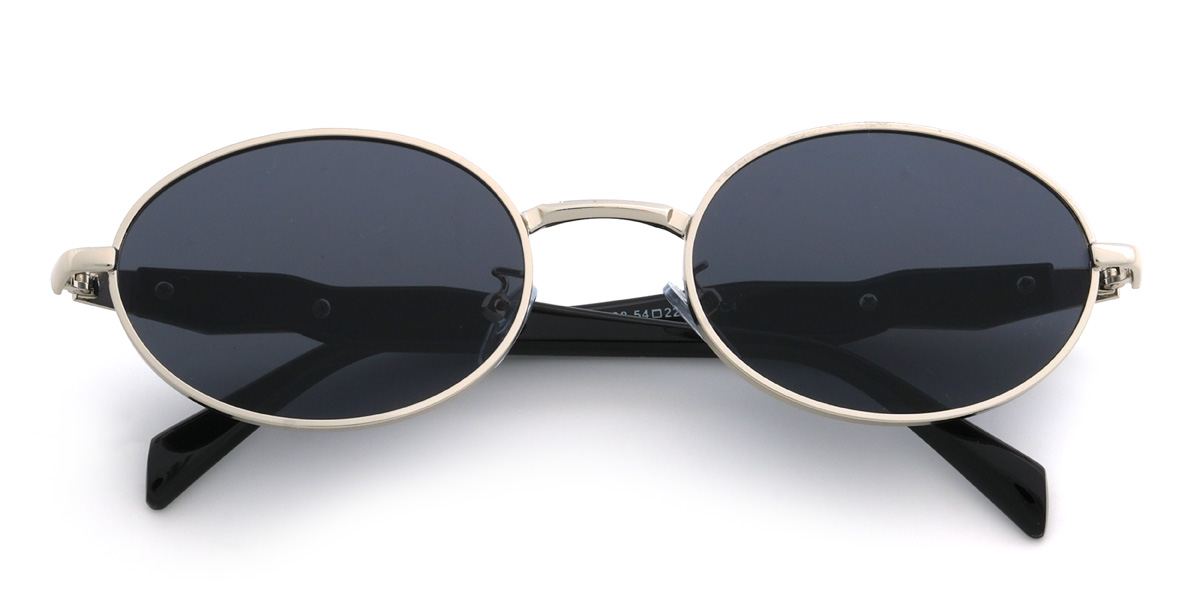 Silver Grey Jaelynn Glasses - Oval Sunglasses
