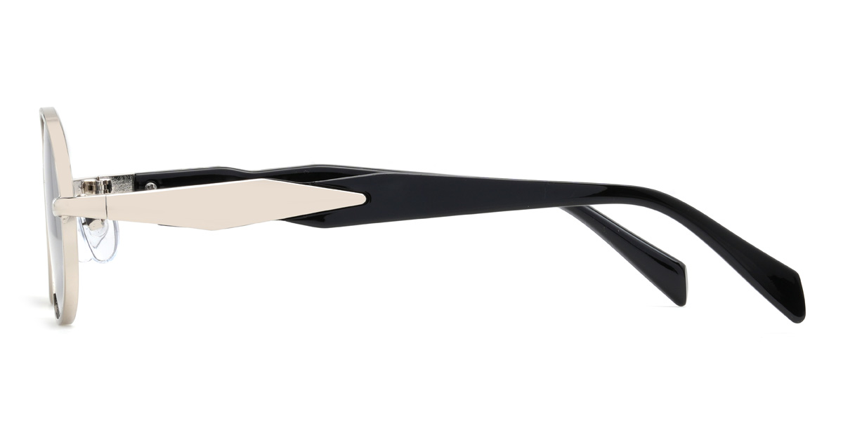 Silver Grey Jaelynn Glasses - Oval Sunglasses