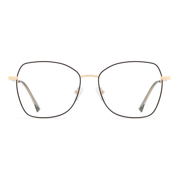 Schwarz Maliah Brille - Cat Eye Clip-On Sunglasses