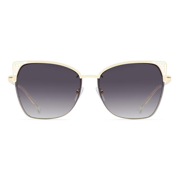 Cream Maliah Glasses - Cat Eye Clip-On Sunglasses