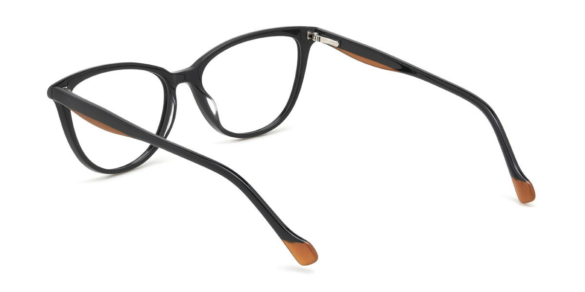 Schwarz Dominique Brille - Cat Eye Glasses