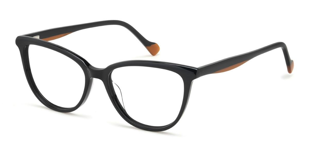 Schwarz Dominique Brille - Cat Eye Glasses