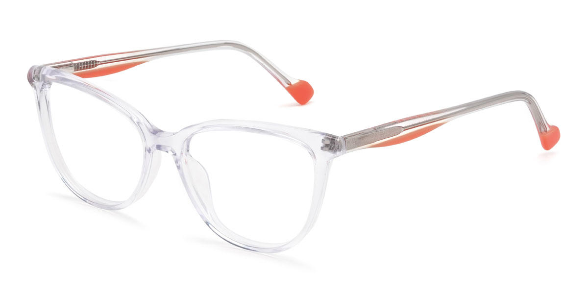 Klar Lila Dominique Brille - Cat Eye Glasses