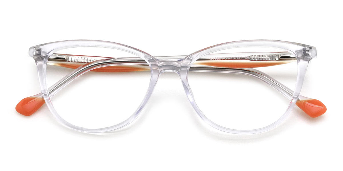Klar Lila Dominique Brille - Cat Eye Glasses