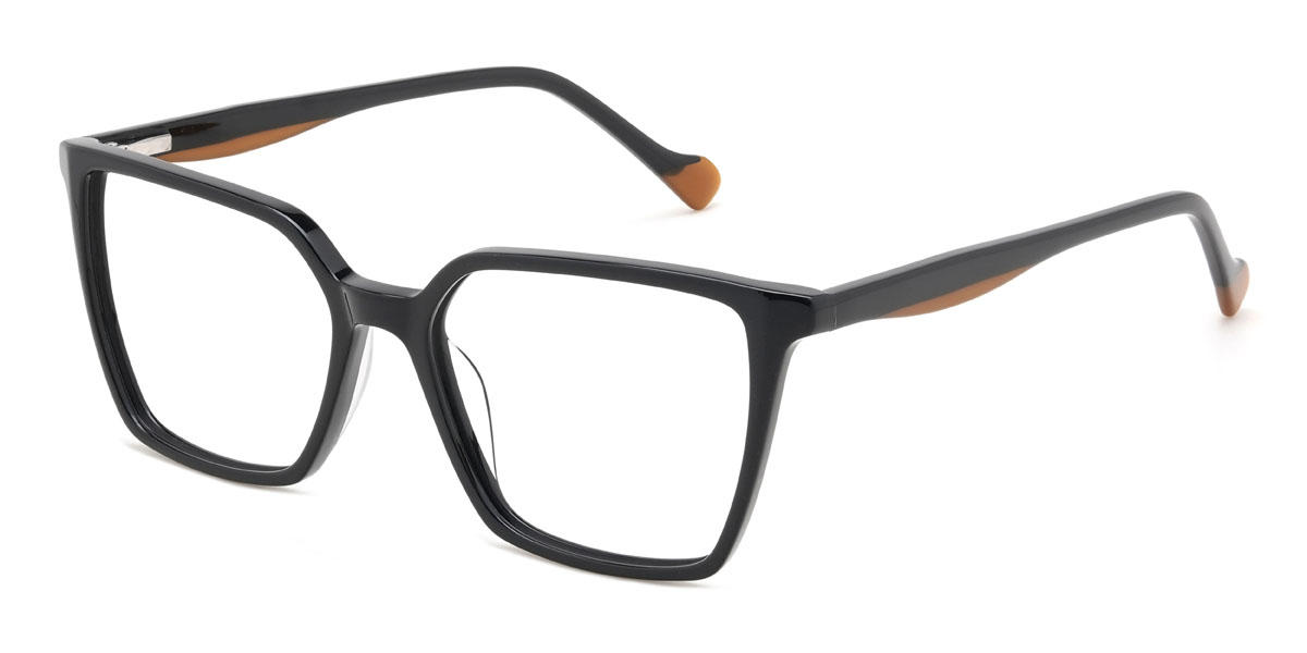 Schwarz Aurelio Brille - Rectangle Glasses