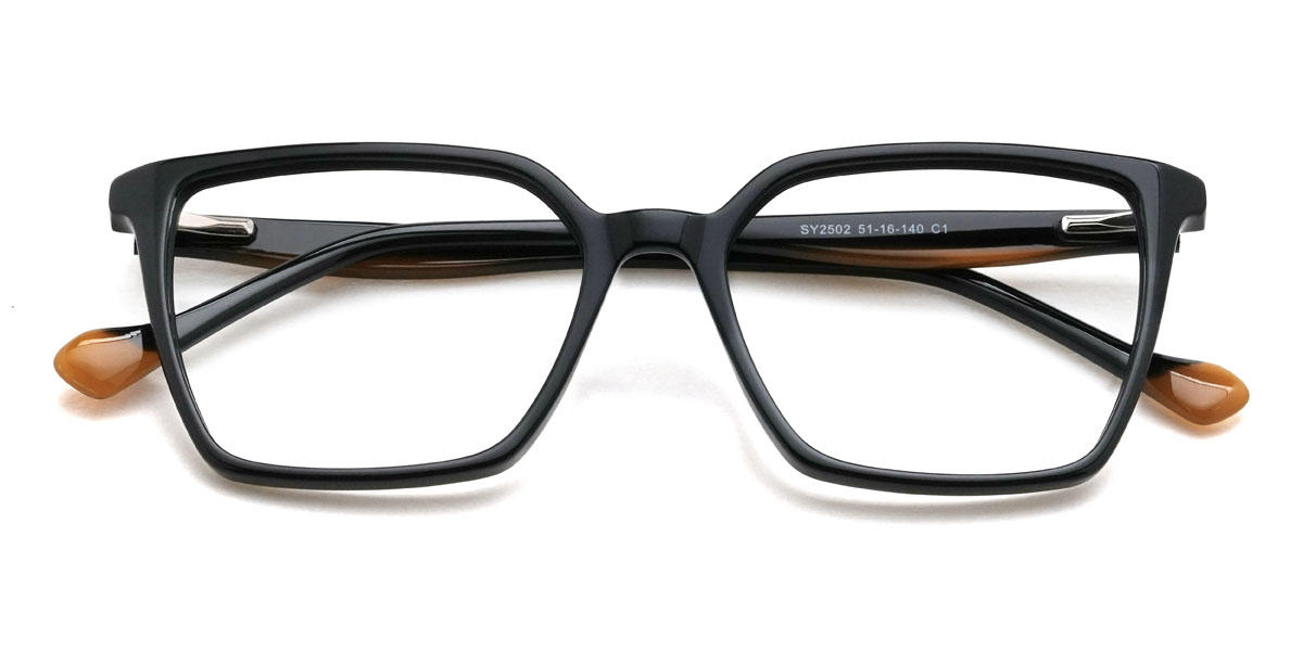 Schwarz Aurelio Brille - Rectangle Glasses