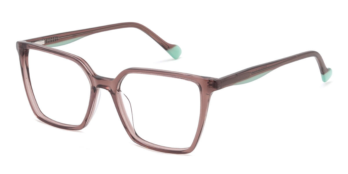 Cassis Purple Aurelio Glasses - Rectangle Glasses